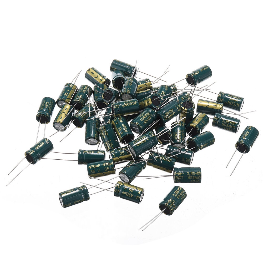 150Pcs 35V 470UF 10 x16MM High Frequency Low ESR Radial Electrolytic Capacitor - Image 2