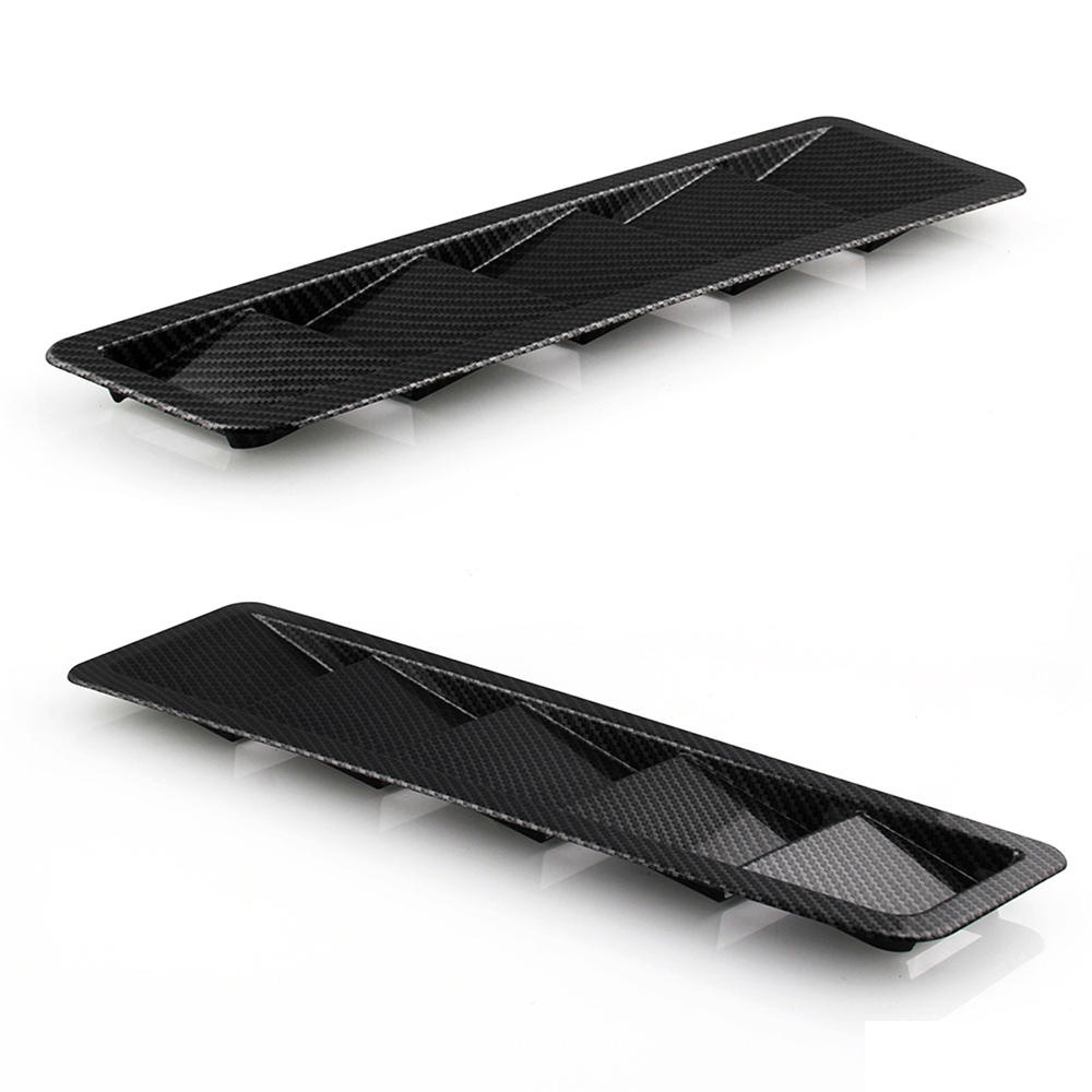 2Pcs ABS Car Side Vent Air Flow Fender Cover Trim Intake Cooling Panel Stickers for Ford Mustang - Image 2