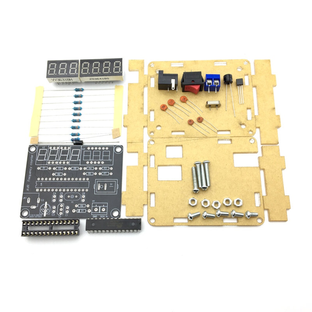 AVR High Precision Frequency Meter Measurement Production Kit DIY 0.45HZ-10MHZ with Shell - Image 2