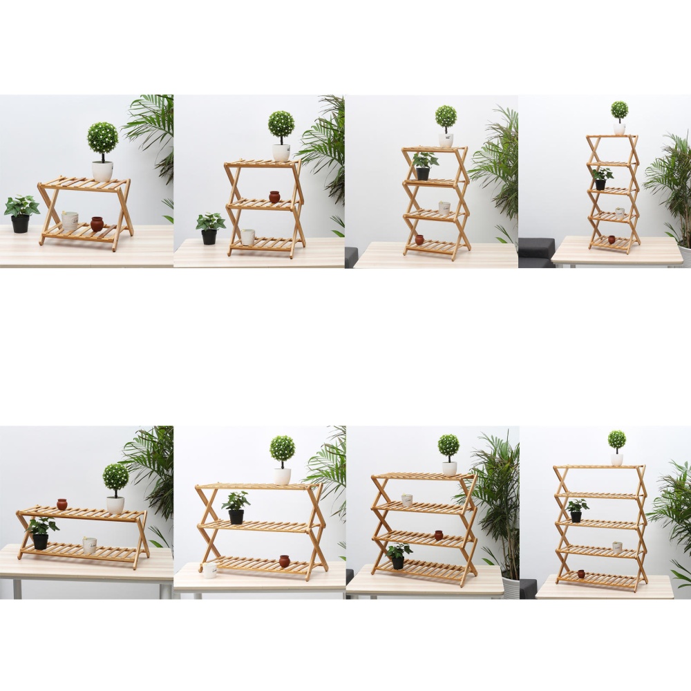 38/68cm Two/three/four/five Stories Flower Pot Plant Stand Shelves Flower Rack Display Shelf Garden Indoor Outdoor Patio - 8 - Image 2