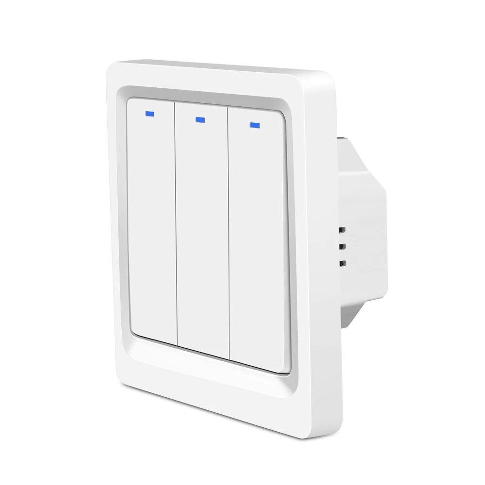 ATHOM Homekit 1/2/3 Gang EU WiFi Smart Switch Press Key Siri Voice Control Neutral Needed - 1 Gang - Image 2