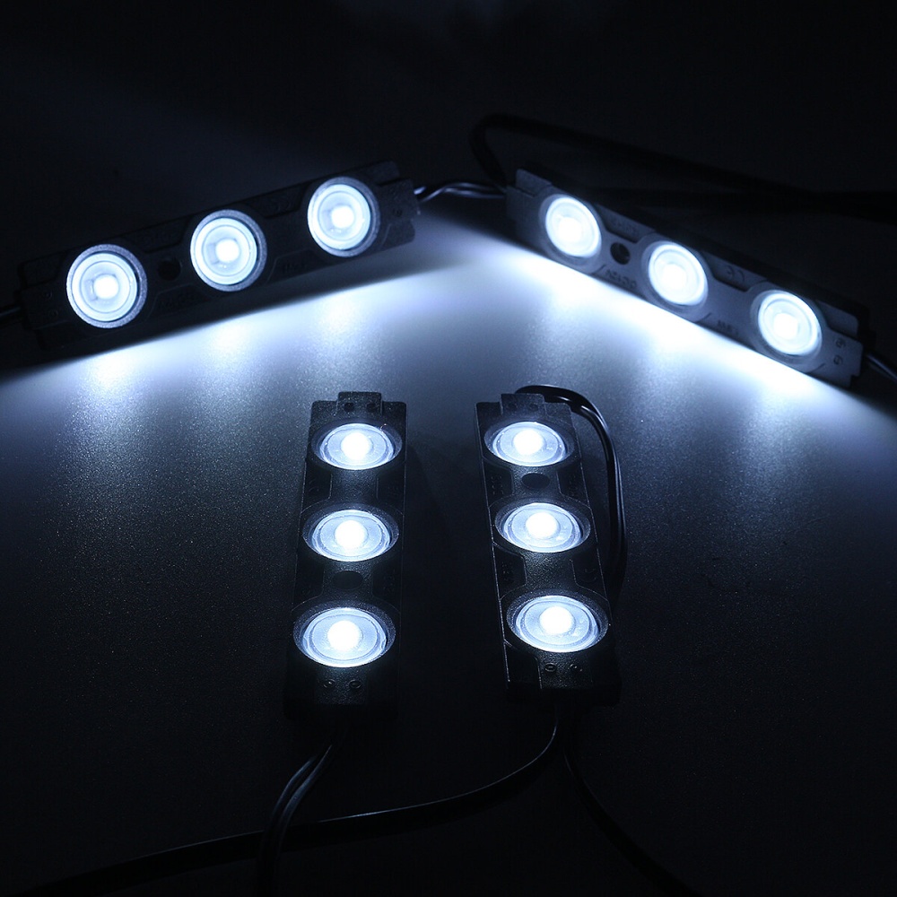 8PCS 24 LED Light Pod Kit Strip IP68 Waterproof White for 12V Car Garden Cabinet Lighting - Image 2