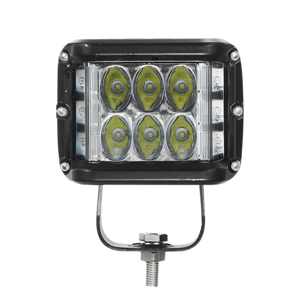 12V 10V-48V LED Work Fog Light Side Shooter Combo Dual Color Driving Offroad SUV Truck - Image 2