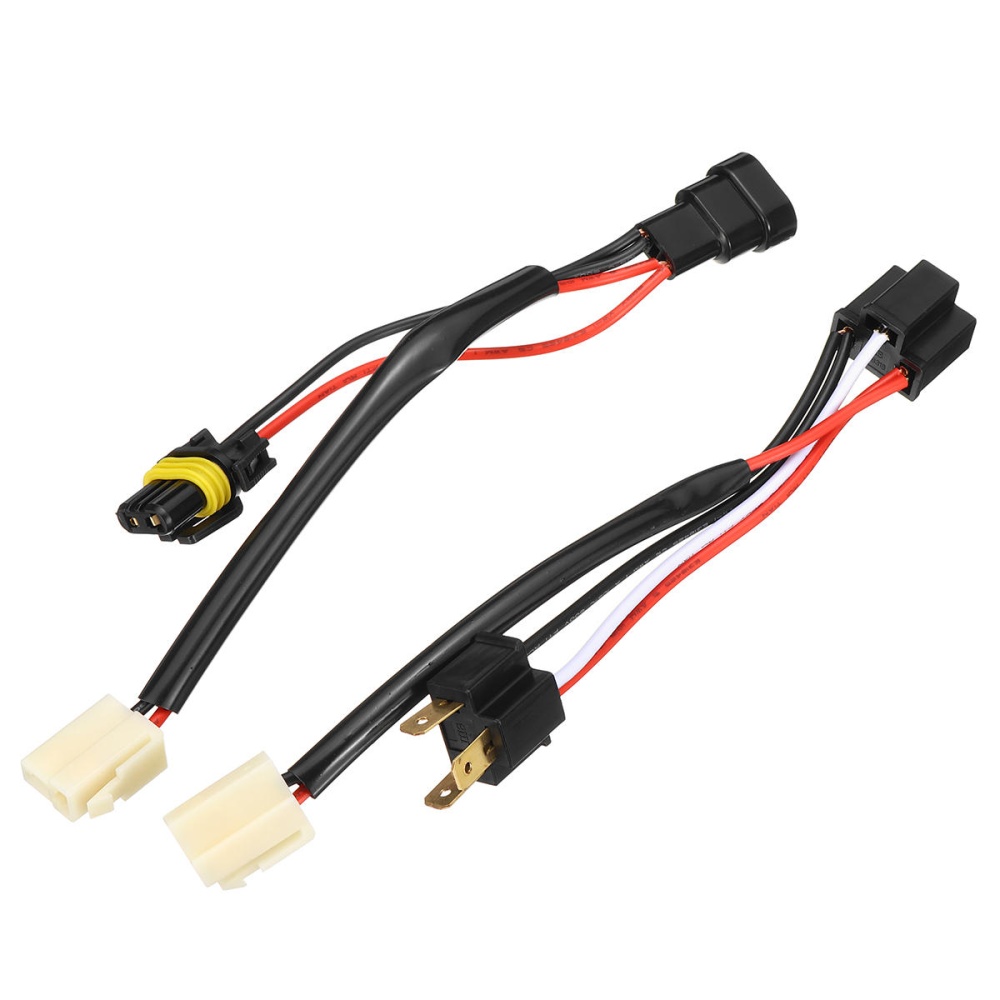 LED HID Wiring Loom Harness 2 Ways Kit with H4 HB3 Adapter ON OFF Switch 12V/24V for Car Spot Light - 24V - Image 2