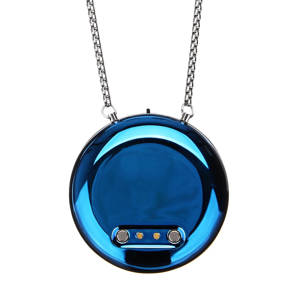 Wearable Air Purifier Necklace PM2.5 Haze Freshner Ionizer Negative Ion Generator Odor Eliminator Remove Smoke Dust - Blue - Image 2