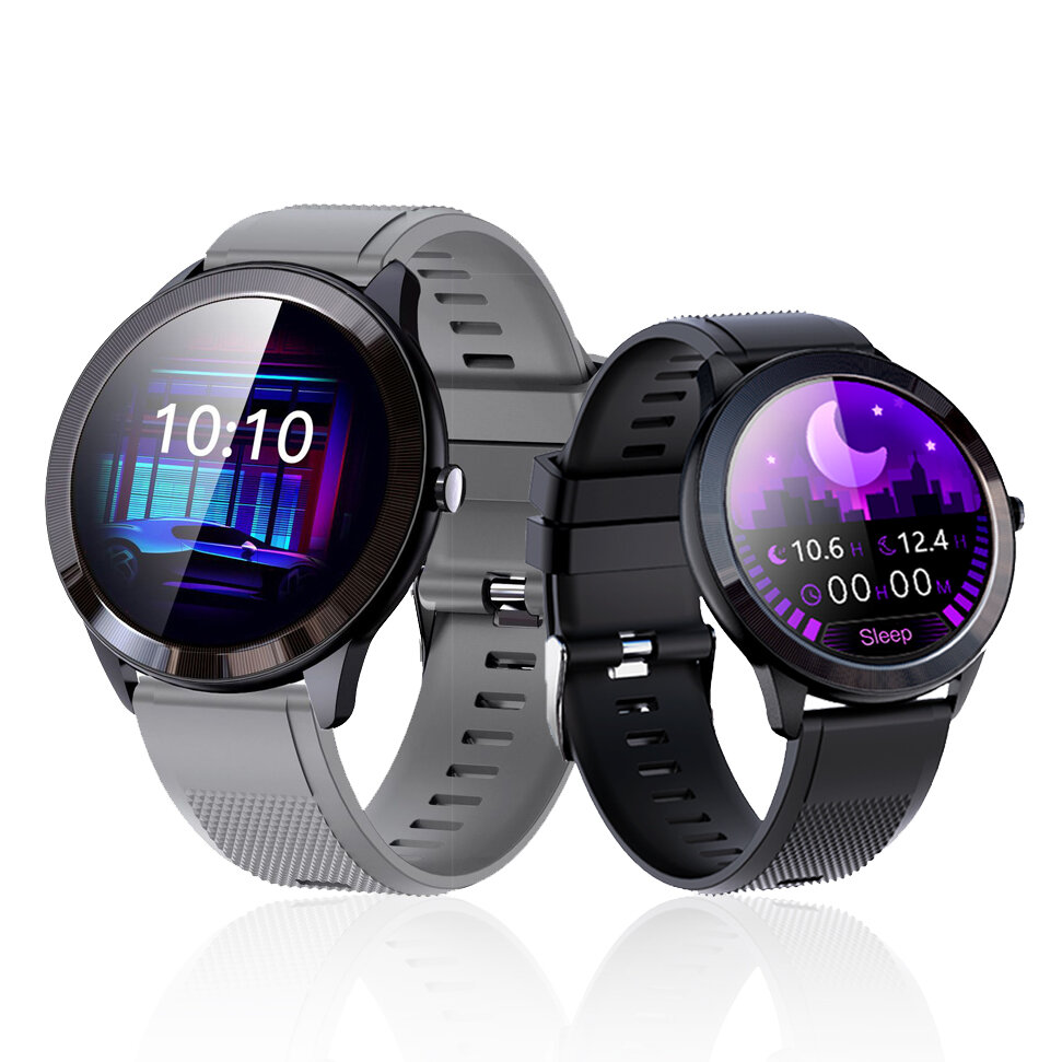 Bakeey SN95 BT5.0 Heart Rate Monitor Blood Pressure Blood Oxygen Monitor Breath Training 45 Days Long Standby Weather Push DIY Dials Smart Watch - Bl