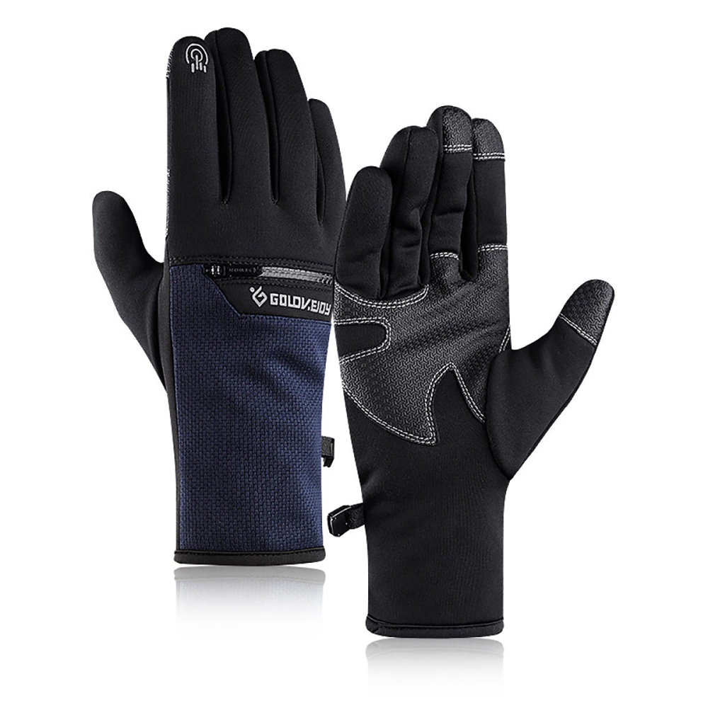 Waterproof Winter Skiing Gloves Touch Screen Sport Outdoor Snowboard Windproof Thermal - M Black - Image 2