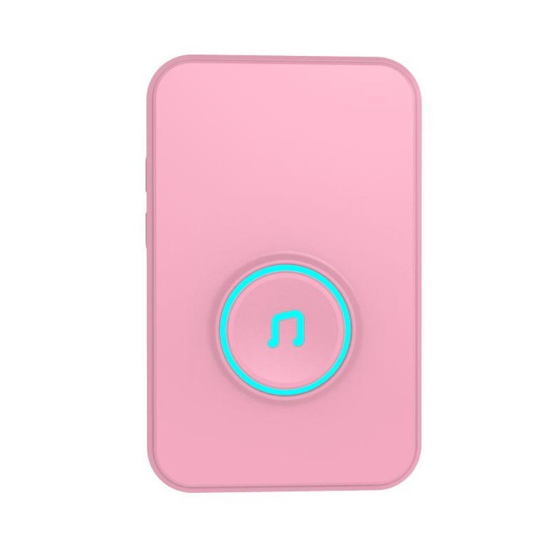 Self-Powered Wireless Music Doorbell Self-Generating Long Distance No Battery Pink EU US Plug - EU Plug - Image 2