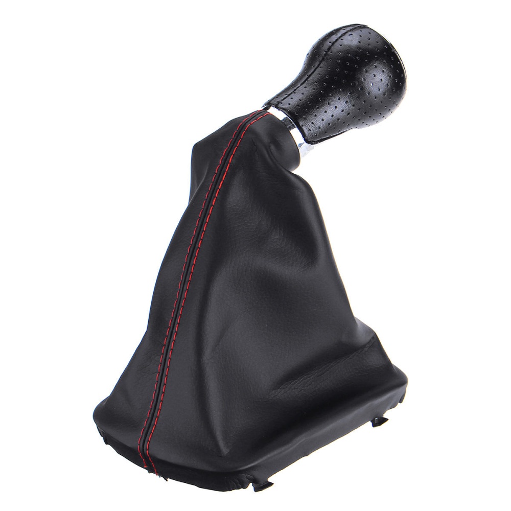 5 Speed Gear Shift Knob with Boot Cover for Audi A3 A4 A6 A8 - Image 2