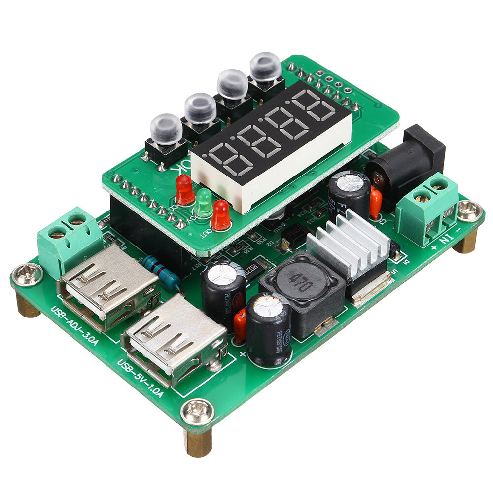 DKP3603 Adjustable High Precision Digital Control DC-DC Constant Voltage Constant Current Step Down LED Driver Power Supply Module Expandable Communi