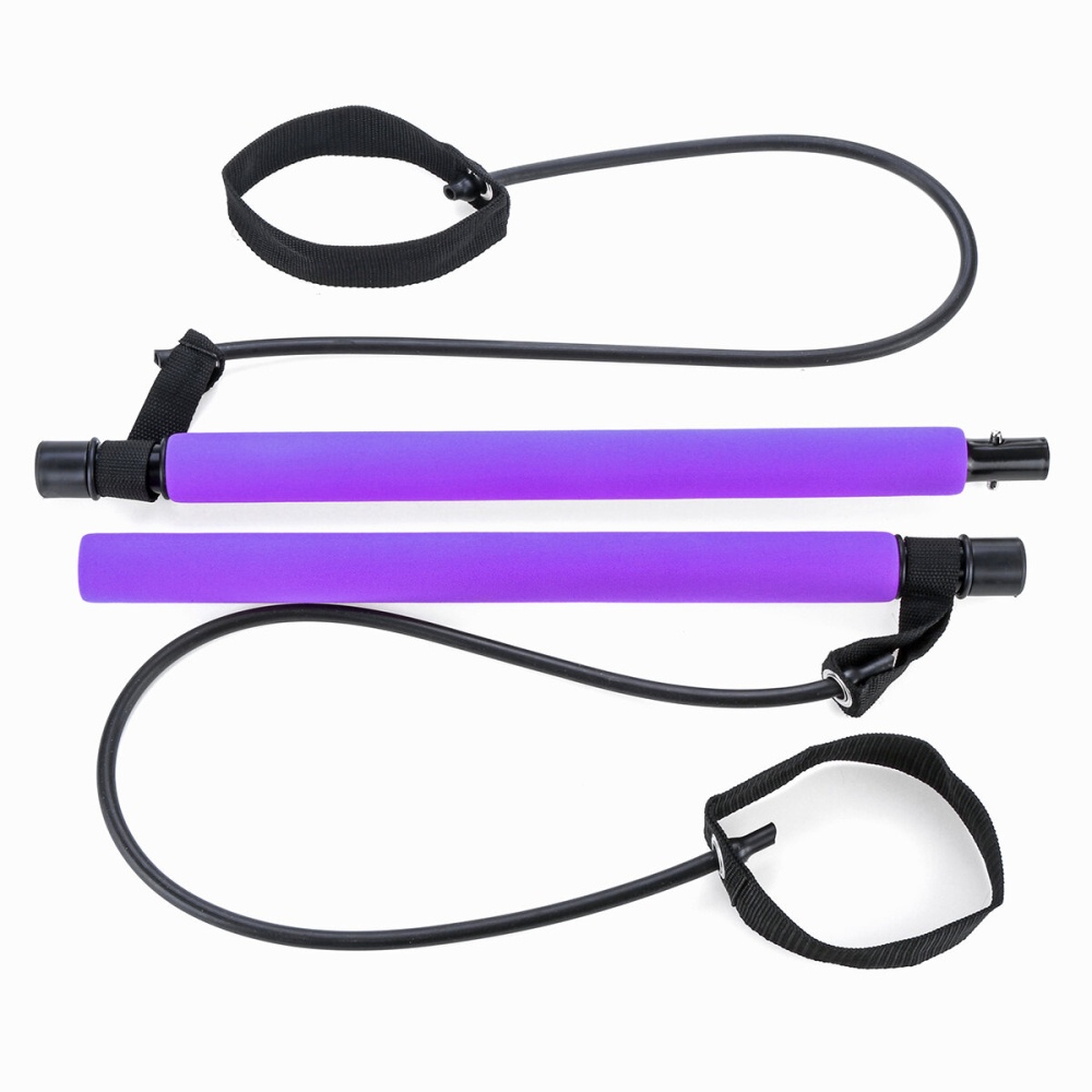 Removable Resistance Bands Latex Pedal Exerciser Sit-up Pull Rope Expander Elastic Bands Yoga equipment Pilates Workout - Purple - Image 2