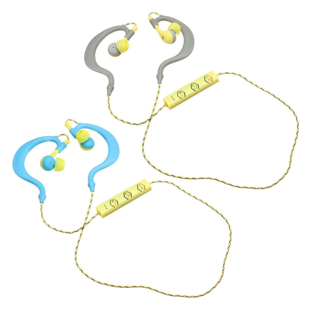 BT-136 Sweatproof Wireless bluetooth V4.0 Sports Stereo Headphones Earbuds Earphones - Blue S