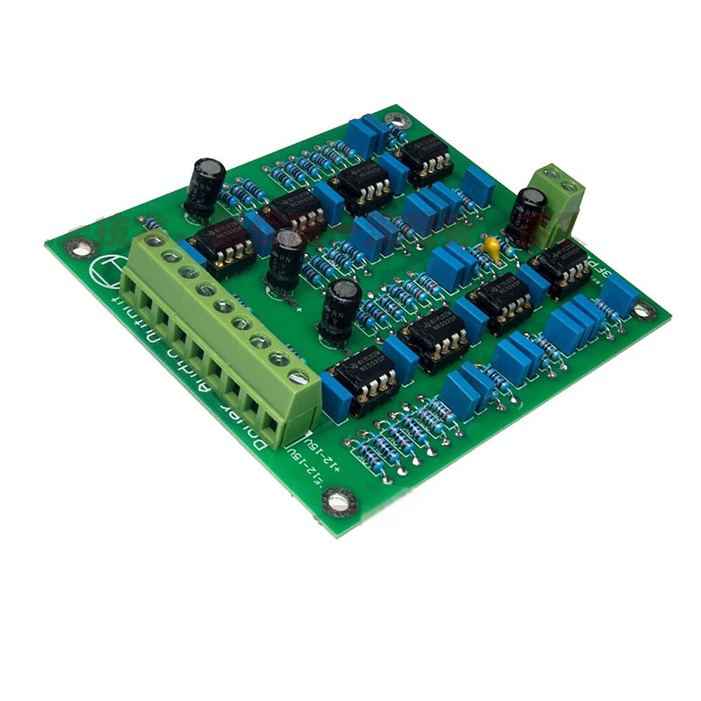 DIY Kit Preamp NE5532 Operational amplifier Adjustable/Customized Three-Frequency Divider Crossover Treble Midrange Bass Output - Image 2