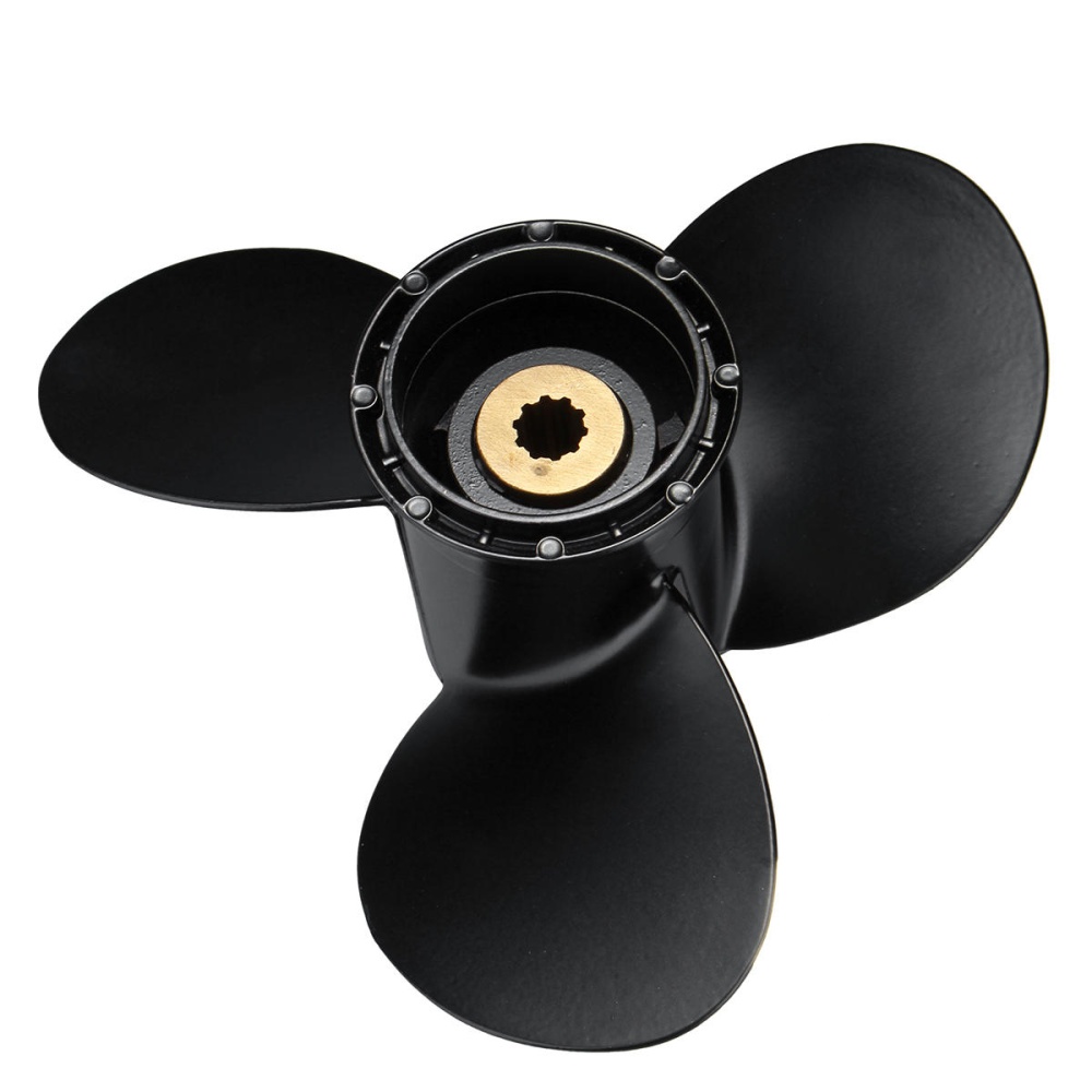 9 1/4 x 10 Aluminum 3 Blades Outboard Engine Propeller Prop For Suzuki 15-20HP - Image 2