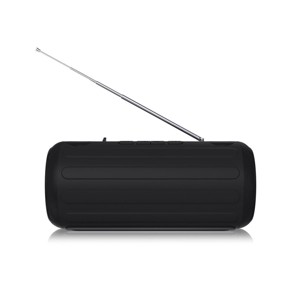 New Rixing NRB1 10W Wireless bluetooth 5.0 Speaker FM Radio Dual Passive Diaphragm TWS NFC Bass Stereo Outdoors Soundbar with Mic - Grey