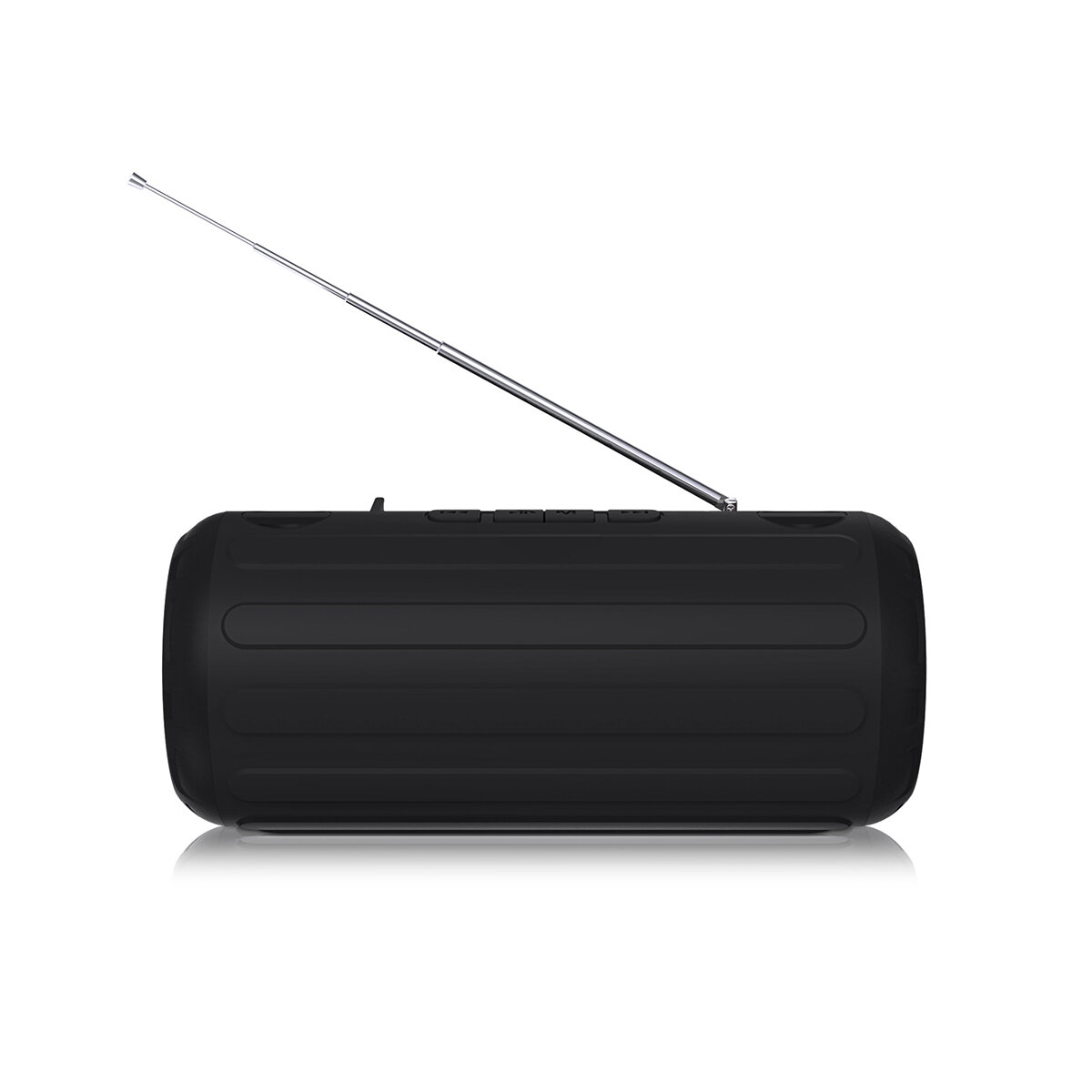 New Rixing NRB1 10W Wireless bluetooth 5.0 Speaker FM Radio Dual Passive Diaphragm TWS NFC Bass Stereo Outdoors Soundbar with Mic - Grey