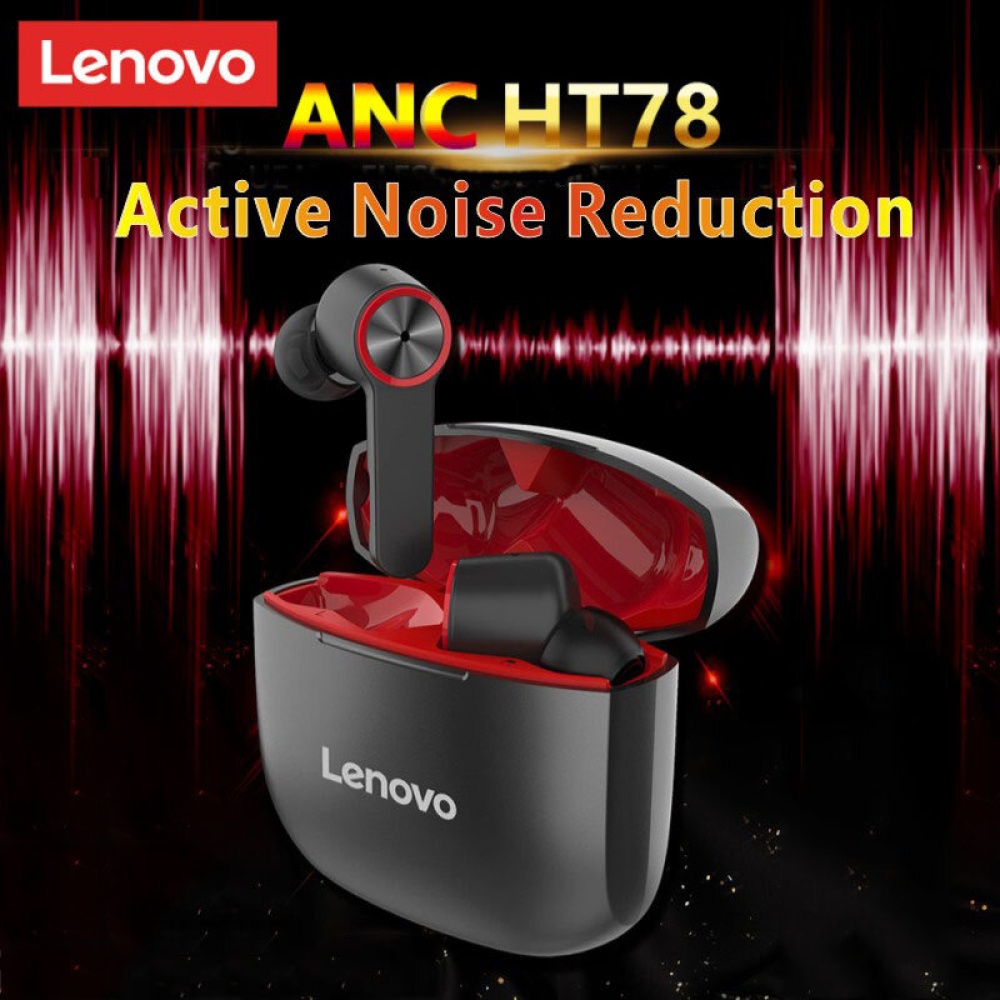 Lenovo HT78 TWS bluetooth 5.0 Earphones ANC Anctive Noise Cancelling Wireless Earbuds 13mm Dynamic HIFI Stereo IPX5 Waterproof Touch Control Headphon - Image 2