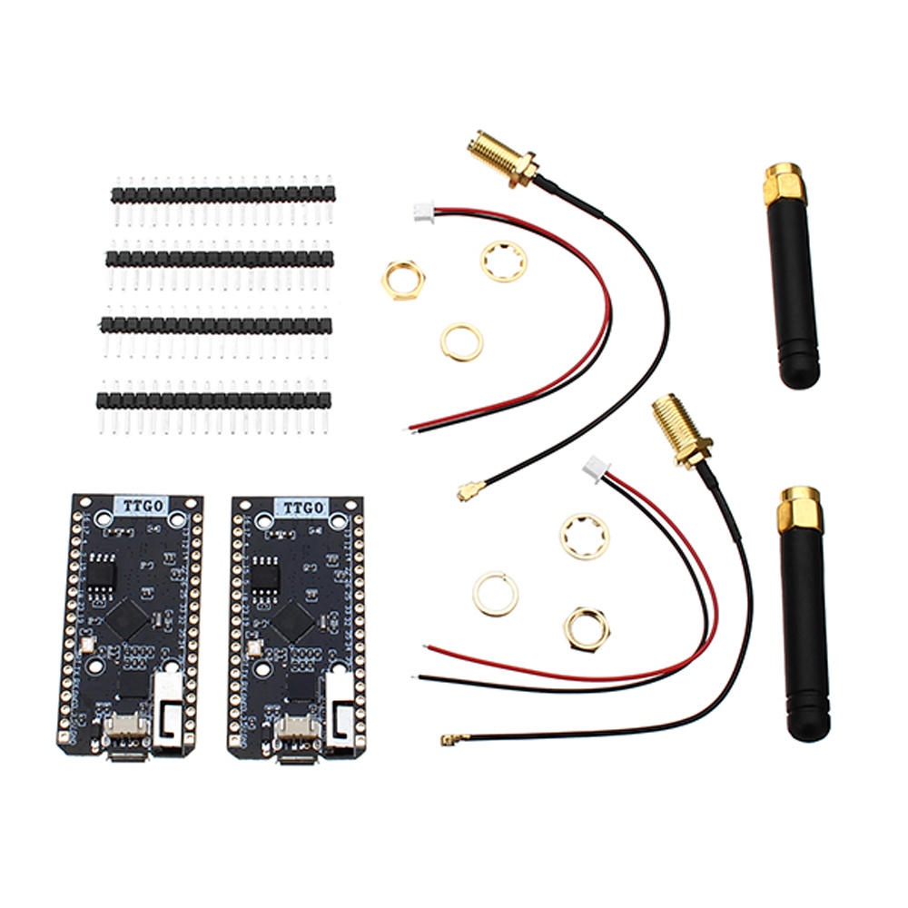 LILYGO® TTGO 2Pcs ESP32 SX1276 LoRa 915MHz bluetooth WI-FI Internet Antenna Development Board