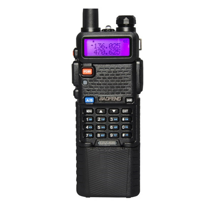 Upgrade BaoFeng UV-5R Walkie Talkie VH/UHF Dual Band Two Way Radio Transceiver 3800mah Battery - EU Plug