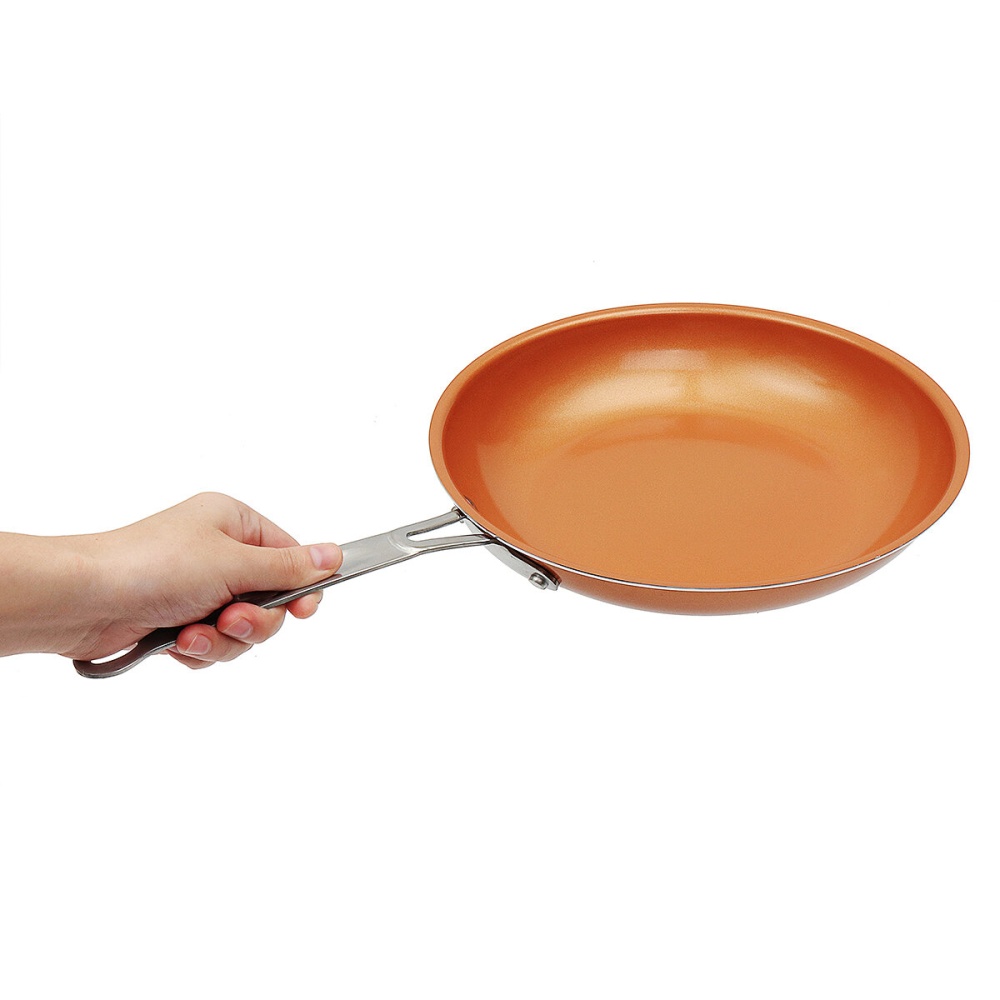 10'' Non-stick Aluminum Alloy Fry Pan Frying Pan Ceramic Coating Wear-Resistant - Image 2