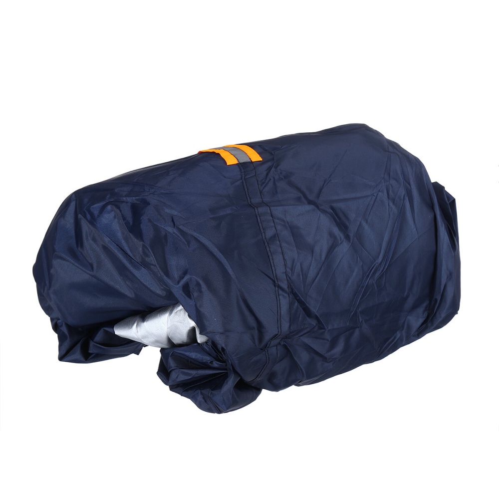 Dark Blue Full Car Cover Waterproof Sun Rain Heat Dust UV Resistant Protection - L - Image 2