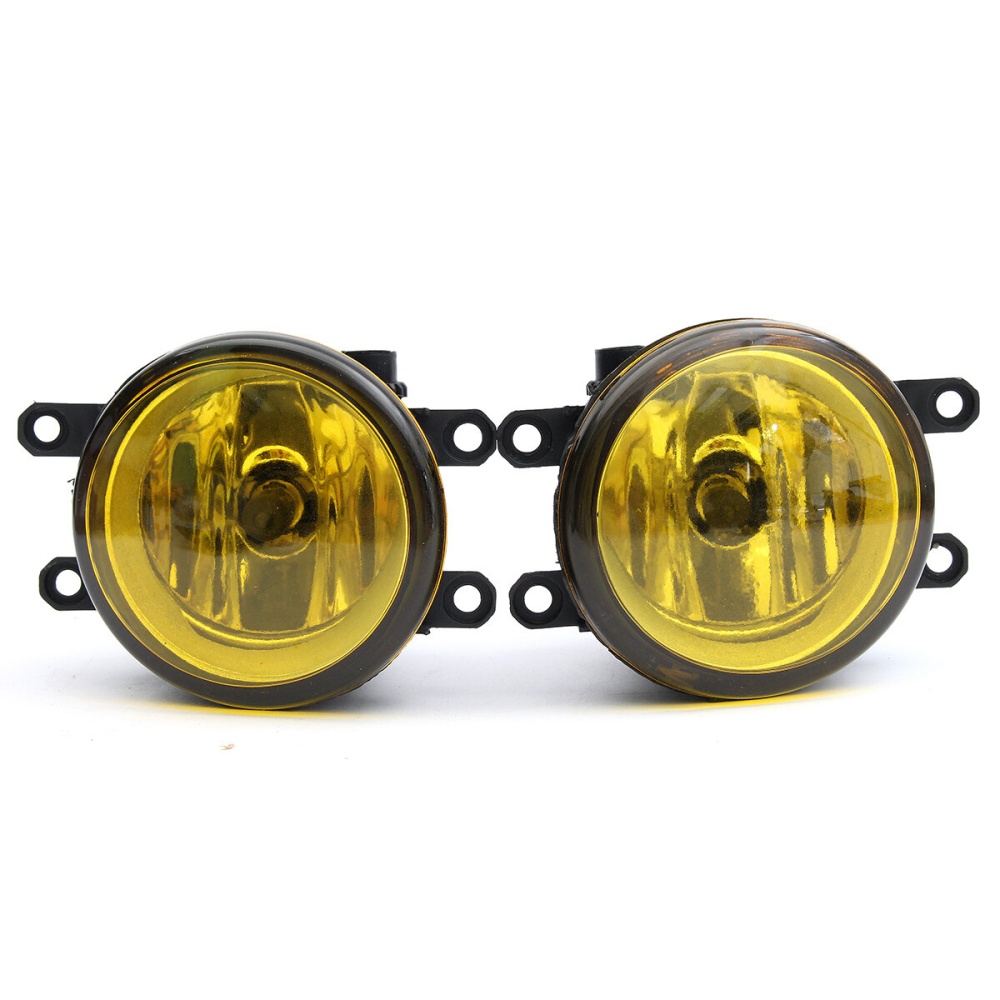 Pair Front Fog Light Yellow Lens with Bulbs 110W For Toyota For Lexus For Scion - Image 2