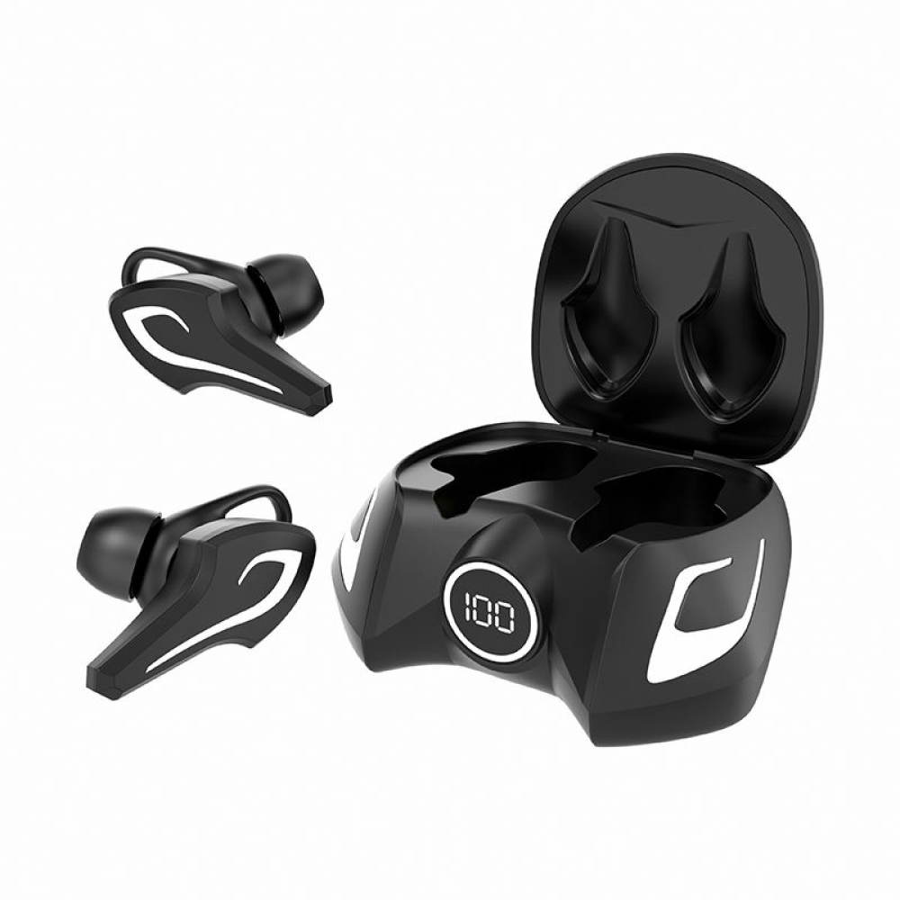 Bakeey K8 TWS bluetooth 5.0 Wireless Headset LED Display 360°3D Stereo Sports Gaming Earphones Intelligent Noise Reduction With Mic - Black - Image 2