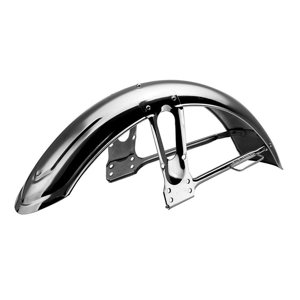 Metal Matte Black Chrome Motorcycle Front Sand Splash Mudguard Fender For Honda CG125 - Black - Image 2