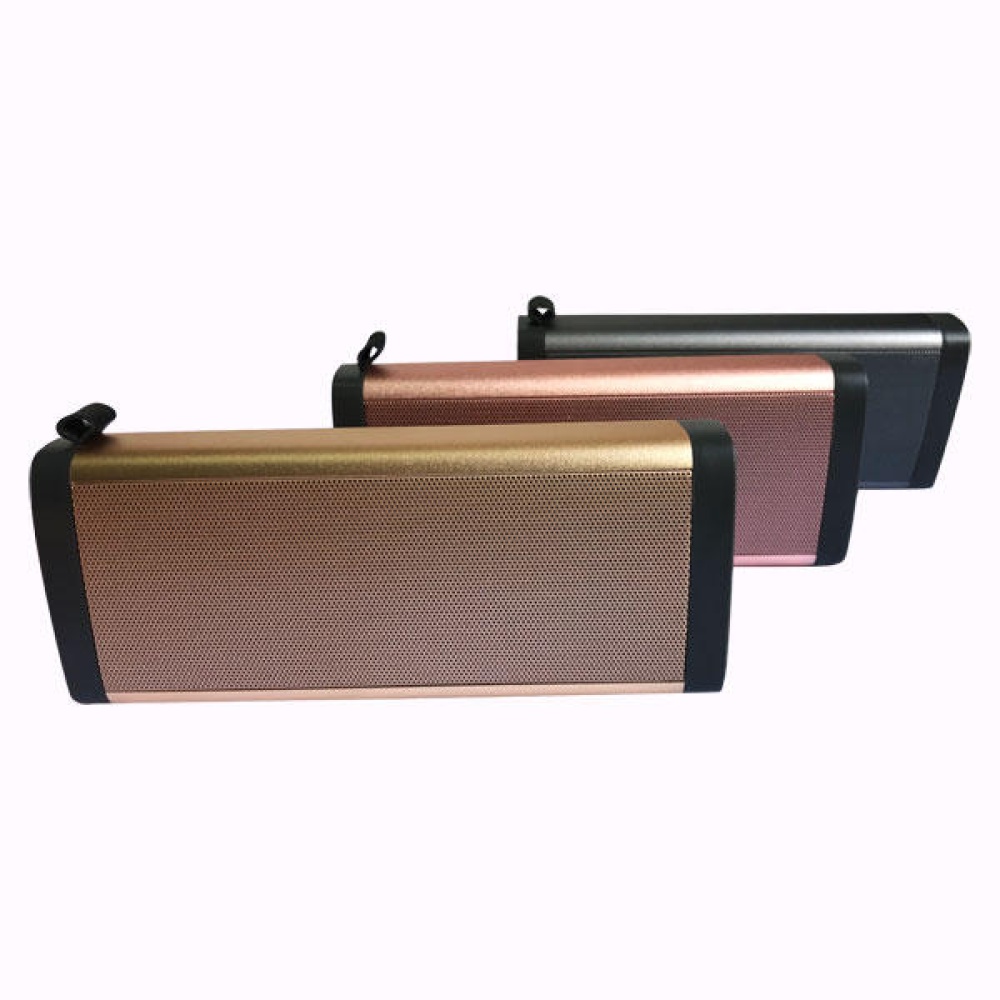 Q5 2x3W bluetooth 4.2 Wireless Rechargeable Speaker Support TF FM Radio AUX - Rose Gold