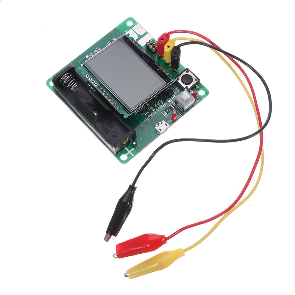 LCR-T4 Mega328 M328 Multimetr Transistor Tester Multifunction Capacitance ESR Meter MOS PNP NPN LCR with Test Cable - Image 2