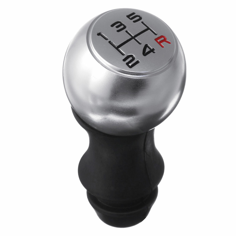 5 Speed Gear Shift Knob Shifter Matte Chrome For Peugeot 106 206 306 207 307 407 - Black - Image 2