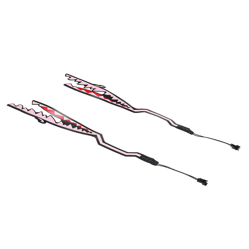 Shark Style Motorcycle Helmet Light Strip LED Night Signal Light Stripe Glowing - Pink - Image 2