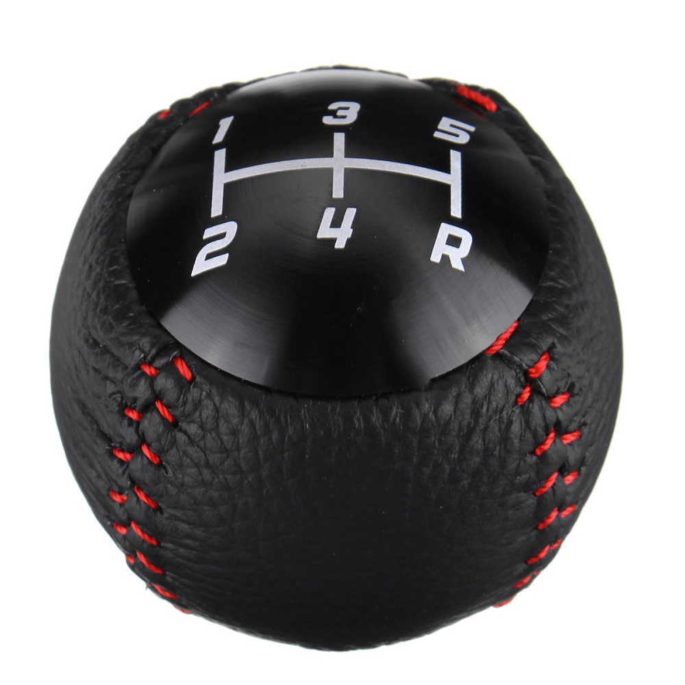 Universal 5 Speed M10X1.5 Alloy Gear Shift Knob For Honda CRV Accord Civic - Red - Image 2