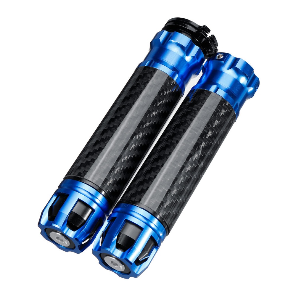 7/8inch 22mm Aluminum Motorcycle Handlebar Grips Handle Bar For Kawasaki/Honda/Suzuki/Yamaha - Blue - Image 2