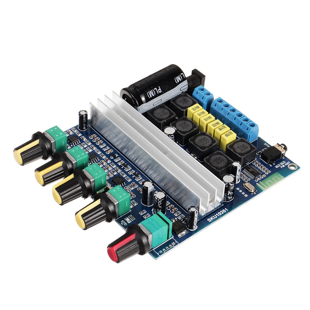 TPA3116 Subwoofer Amplifier Board 2.1 Channel High Power Bluetooth 4.2 Audio Amplifiers DC12V-24V 2*50W+100W Amplificador - Board Only