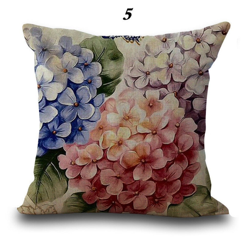 45x45cm Flower Style Cartoon Decorative Sofa Pillow Case Modern Floral Printed Cushion Cover - 5 - Image 2