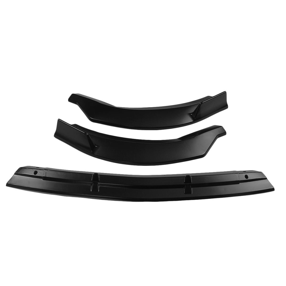 3Pcs Matte Black Front Bumper Protector Lip Spoiler Covers Trim For Mercedes-Benz Vito 2015-2019 - Image 2