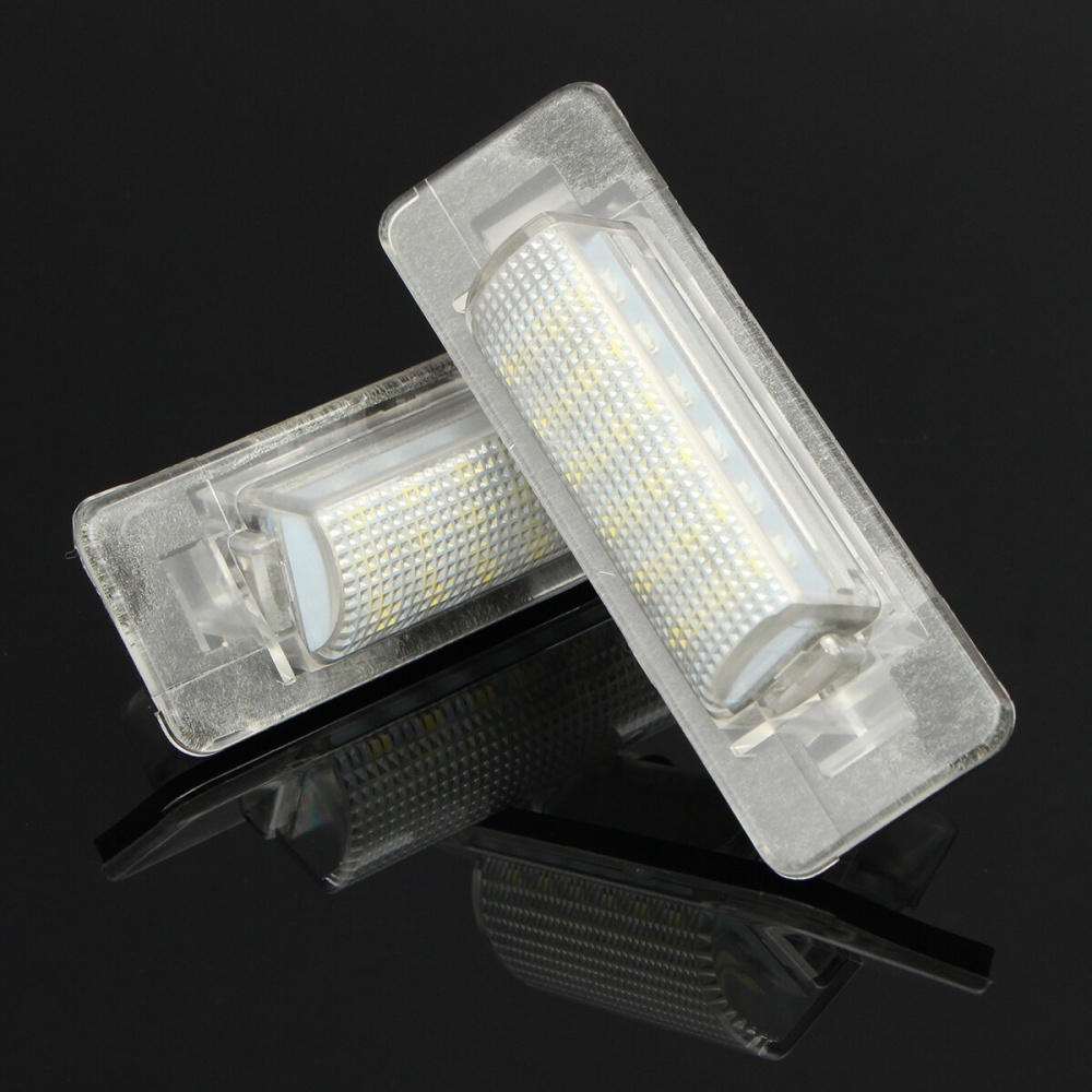 Pair Error Free 18 LED Number License Plate Bulb For Benz W210 4D Sedan Face Lift - Image 2