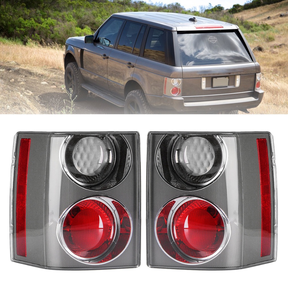 Rear Left/Right Tail Light Assembly Brake Lamp White+Red for Range Rover Vogue L322 2002-2009 - Right