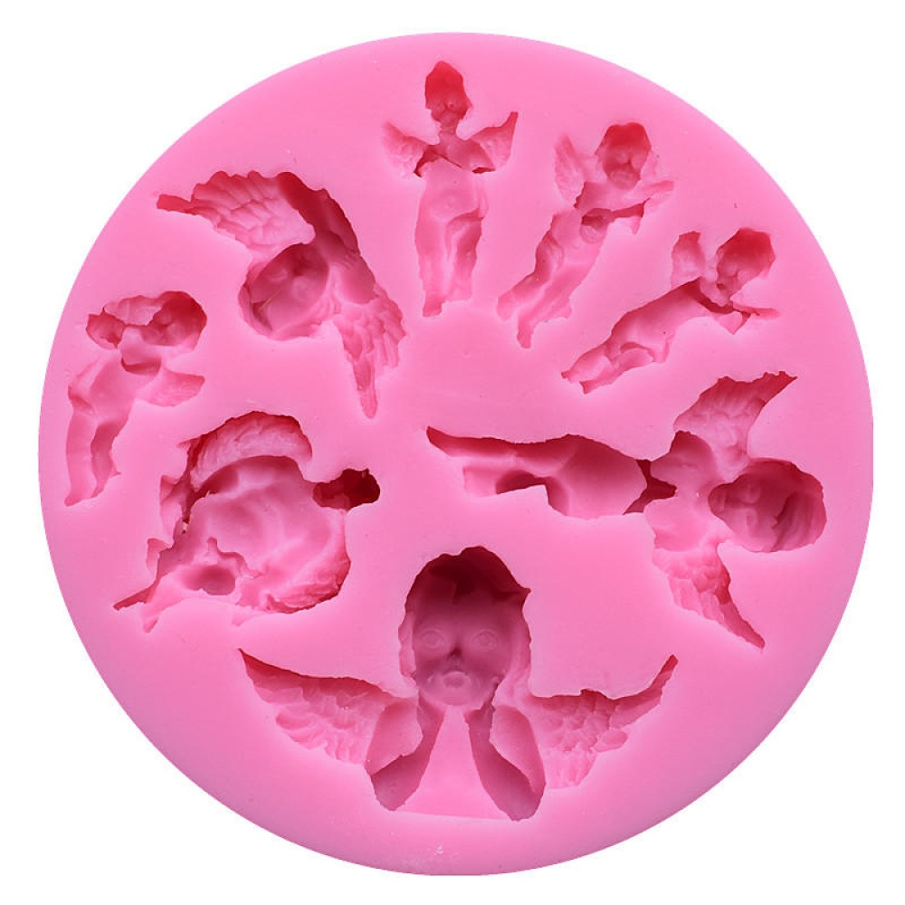 Food Grade Silicone Cake Mold DIY Chocalate Cookies Ice Tray Baking Tool Special Angel Shape - Image 2