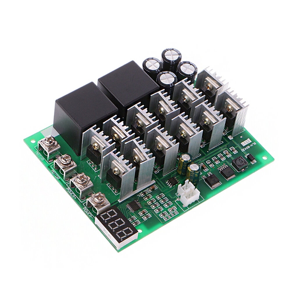 DC 10-55V 12V 24V 36V 48V 55V 100A Motor Speed Controller PWM HHO RC Reverse Control Switch with LED Display - Image 2