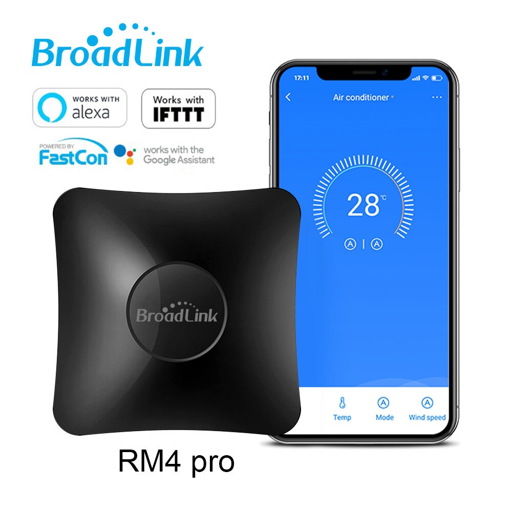 Broadlink RM4 Pro Smart IR/RF Remote Control Universal Intelligent In One Hub Code Learning WiFi Infrared Remote Control Works With Alexa And Smart H - Image 2