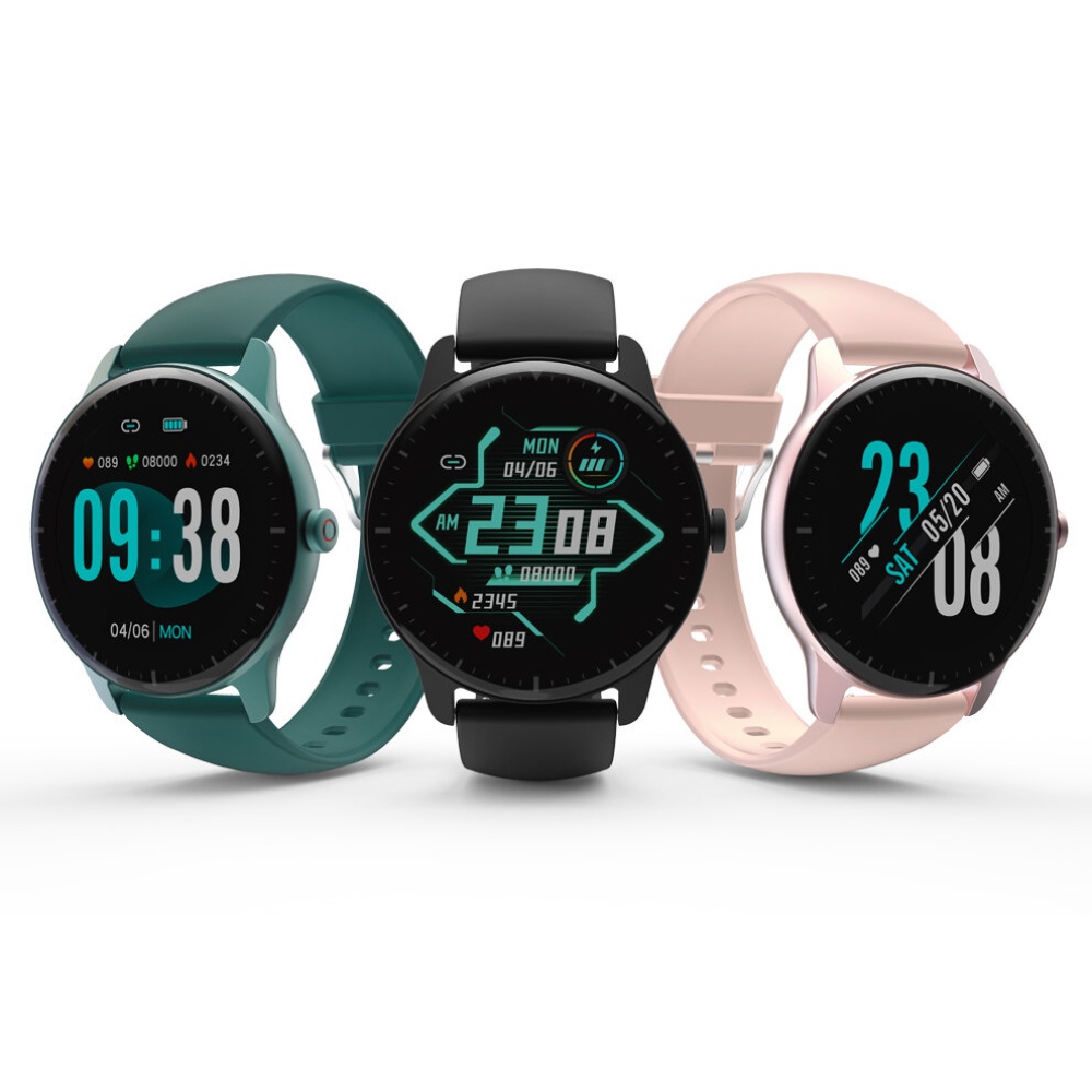 DOOGEE CR1 Moniteur de frequence cardiaque 24 heures leger 13 Modes Sport 300mAh Grand Batterie IP68 Montre intelligente Bluetooth 5.0 etanche - or rose