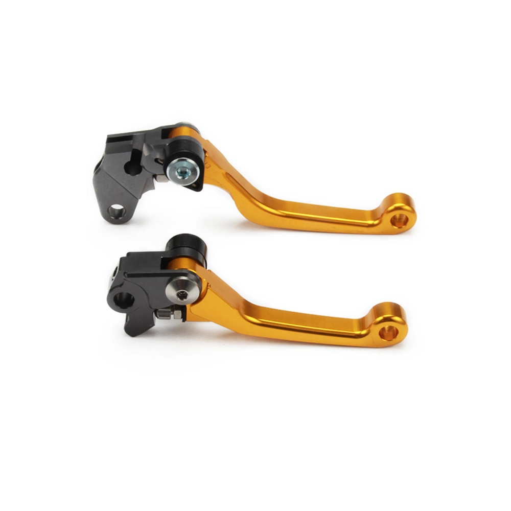 Aluminum CNC Billet Brake Clutch Levers For Suzuki RM125/250 1996-2003 - Orange - Image 2