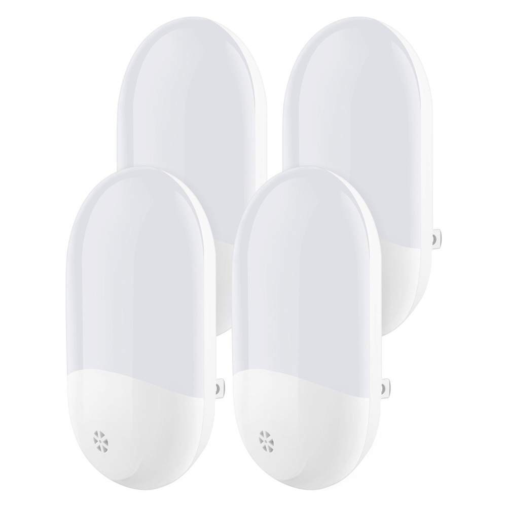 Bedroom 1W LED Wall Mounted Night Light Bedside Lamp 4 LED Lighting Bulb - EU Plug