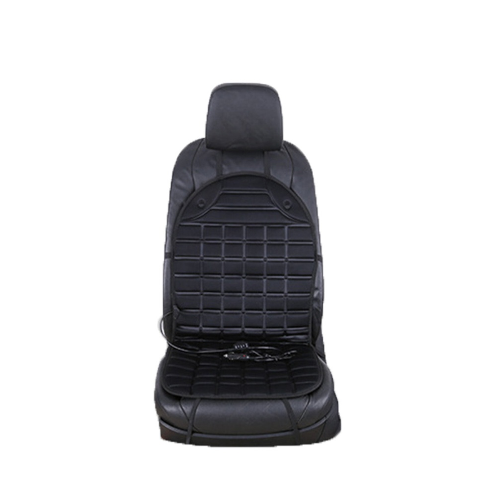 12V Car Seat Heater Cover Heated Heating Cushion Winter Warmer Pad - Black - Image 2