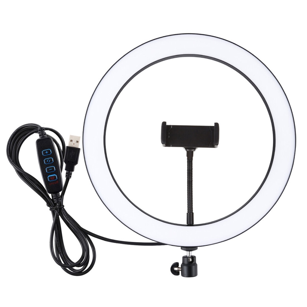 PULUZ PU407 12 Inch 3200K-6500K Dimmable LED Video Ring Light with Phone Clip for Selfie Vlog Tik Tok Youtube Live Streaming - Image 2