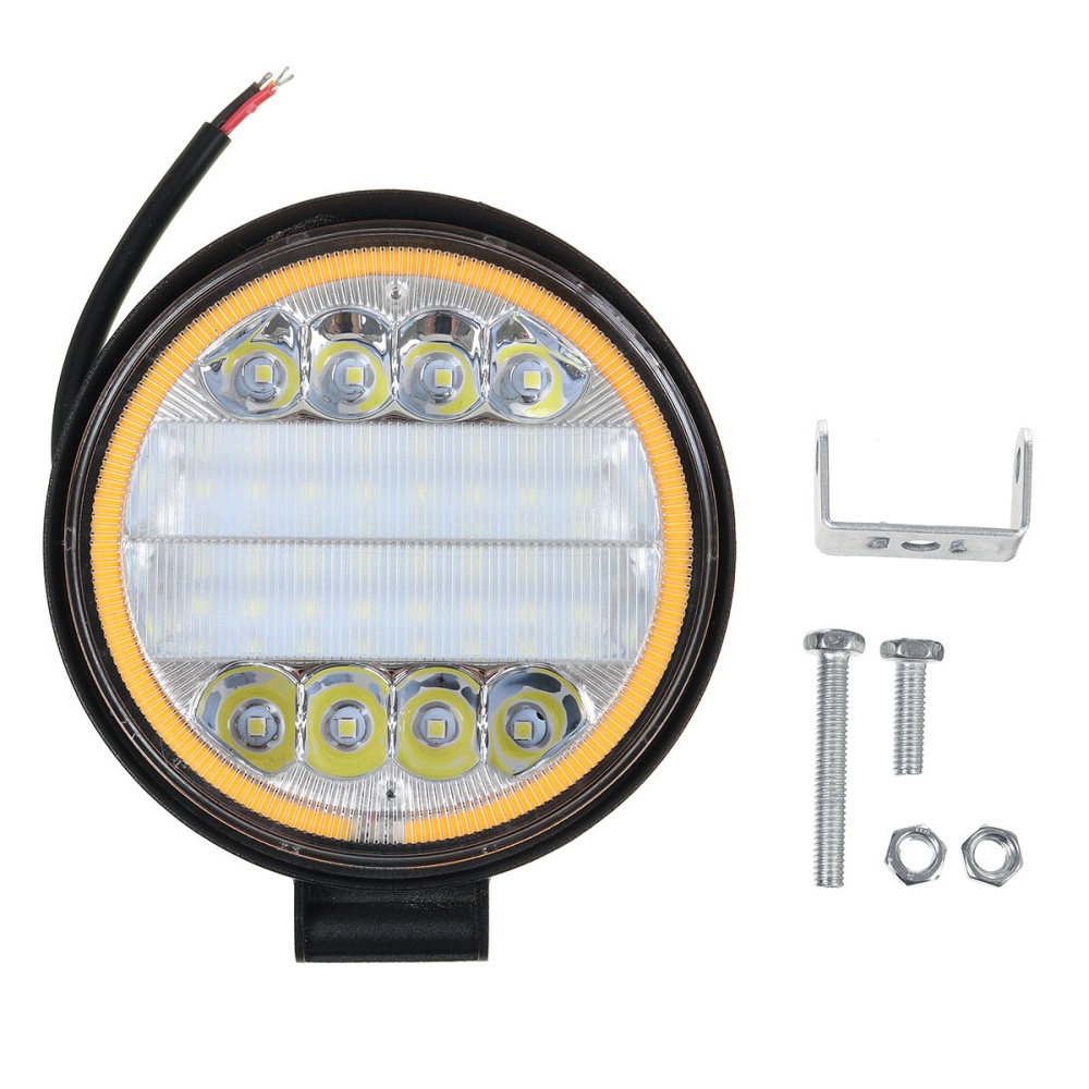 1PC 126W LED Work Spot Light Round Lamp for SUV Car Truck Boat ATV 4WD ATV 12V/24V - Image 2