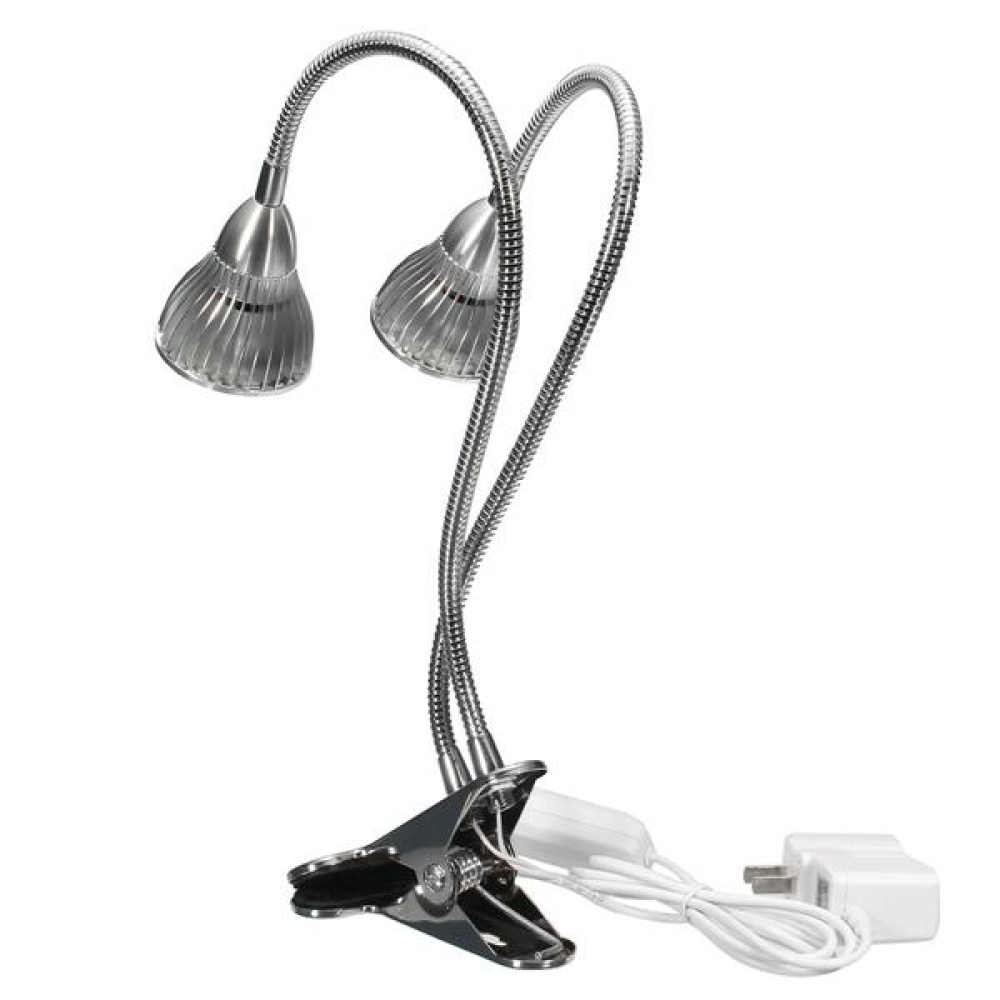 15W Flexible Clip-on Hydroponics Plant LED Dual Grow Light Full Spectrum Flower Lamp - Image 2