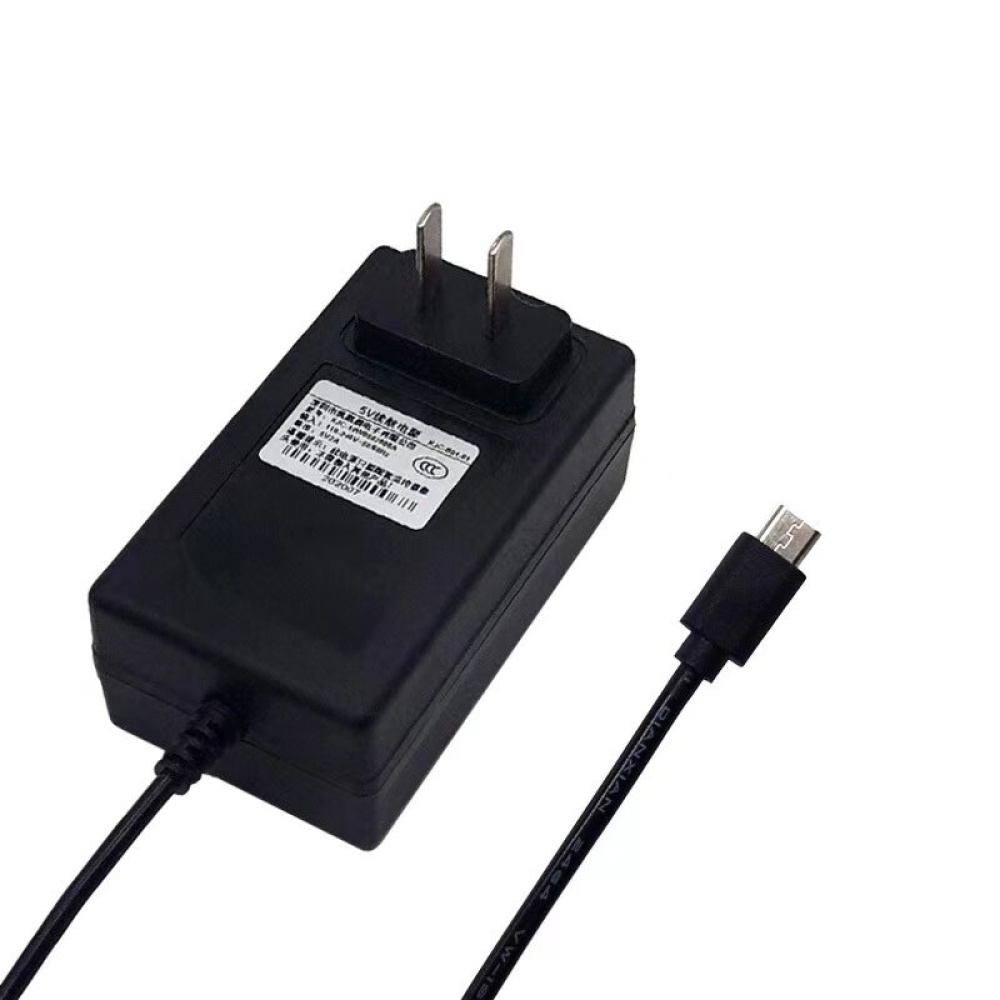 Round/Flat Head Power Adapter DC Power Adapter for CCTV Security Camera Power Cord - US Plug - 5V Micro Flat Head - Image 2